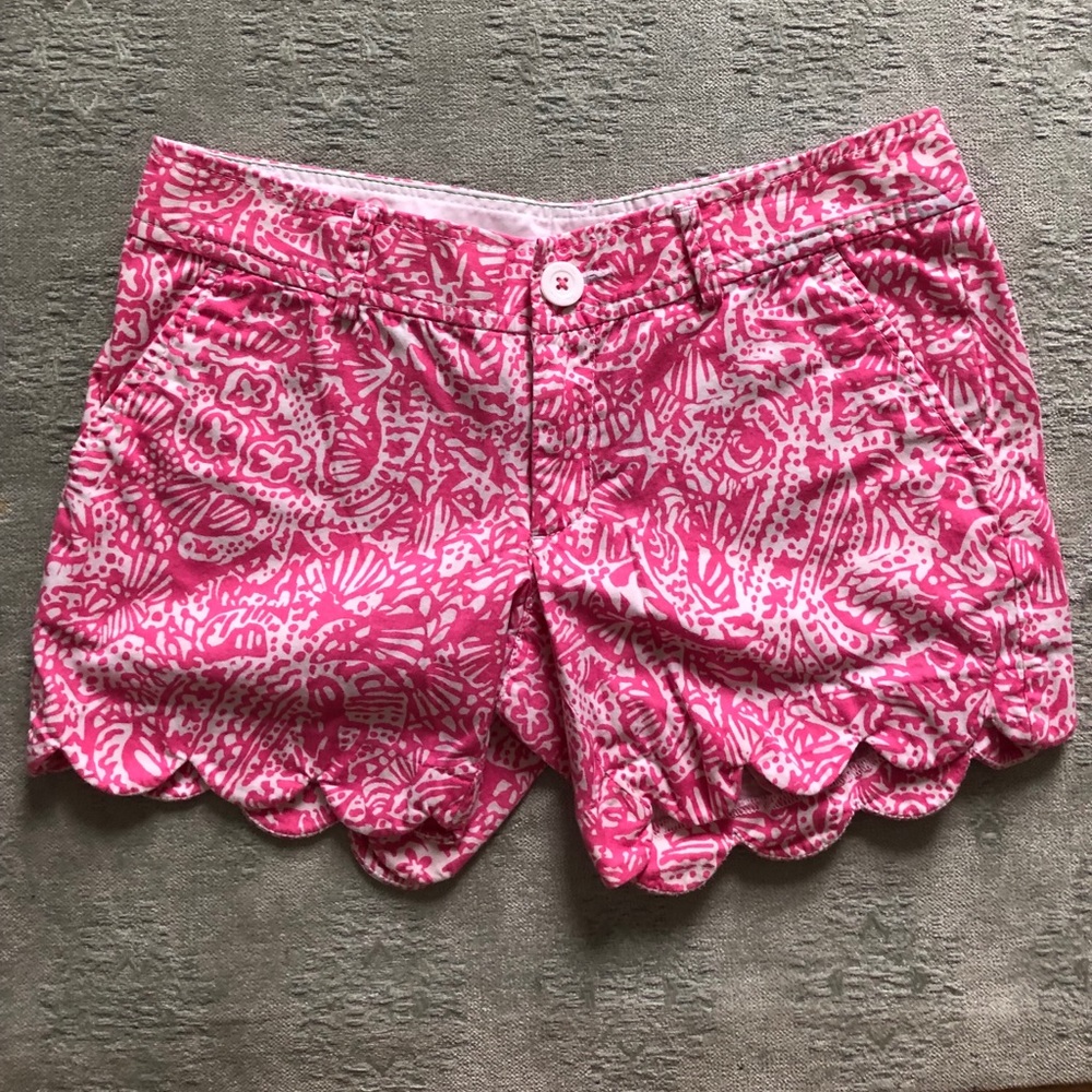 lilly pulitzer scalloped shorts